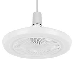 Eramic Kleine Ventilator met Verlichting met Afstandsbediening voor Slaapkamer Wit - Plafonniere - Plafond Ventilator Plafon - Plavondventilator - Plafonventilator - Lamp - Airco Plafonnieres