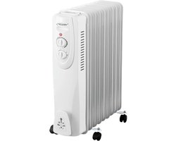 Maestro-  elektrische olieverwarmer 2000W 9 vinnen 3 warmtestanden 800 /1200 /2000 W Thermostaat