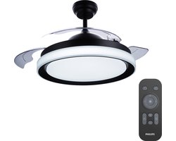 Philips Bliss LED-plafondlamp - met ventilator - zwart