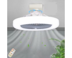 Plafondventilator met Verlichting - Met Afstandbediening - Stil in Gebruik - Stille Plafondventilator - Verlichting Woonkamer