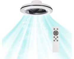 Proventa 3D Air Plafondventilator met verlichting 50 cm - Verspreidt lucht over hele kamer - Met afstandsbediening