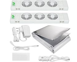 Envirofriendly - Radiator Ventilator Duo set – Universeel - Geschikt voor standaard, brede en enkelplaats radiatoren en convectoren – Magnetisch