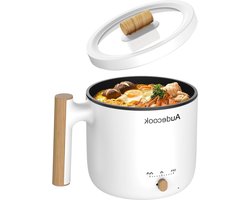 18 l draagbare mini-multikoker anti-aanbaklaag snel ramenfornuis - Elektrische Hot Pot - Travel Electric braadpan met dubbele vermogensregeling - steak - pasta - soep - ei - haver