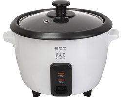 ECG RZ 060 - Rijstkoker - 0,6 l - Uitneembare Binnenpan - Wit - 300W