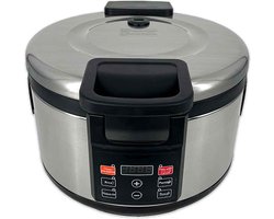 HCB® - Professionele Horeca Rijstkoker - 16 liter - 230V - RVS / INOX Rijst koker - 42x46.5x37 cm (DxBxH) - 8 kg - 3836