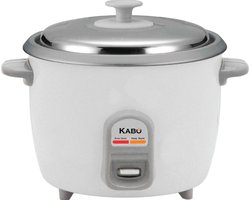 KABO Rijstkoker 1.0L- YD810D-Warmhoudfunctie-Met stoommandje, lepel en maatbeker-Wit