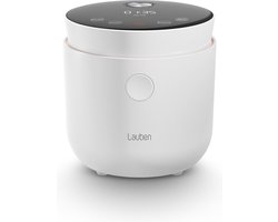 Lauben Rice Cooker - 1.5L - Rijstkoker Klein - Rice cooker small - Rijstkoker met lage suikerfunctie - 500W - Wit