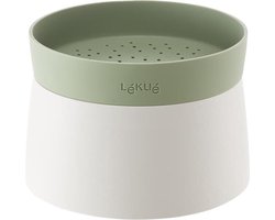 Lékué rijst- & quinoakoker voor magnetron wit en groen Ø 13cm H 17.8cm