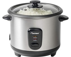 Luxe Elektrische Rijstkoker – Slimme Mechanische Slowcooker – Steam Basket – Warmhoudfunctie – 3 Lagen – 1L Compact Design – 400W - RVS