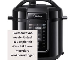 MazrekuHome® - Snelkookpan - Elektrisch - Multi cooker met anti aanbakpot - Yoghurt maker - Rijstkoker - Stomen