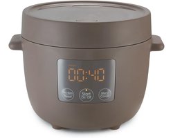 Mini Rijstkoker - 0,45L- 5 Functies- LED-display - Perfect