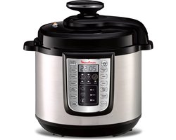 Moulinex All-in-One CE505E22 - 3 in 1 Slowcooker - Multicooker - Snelkookpan - Spaanse taal - 25 programma's - RVS