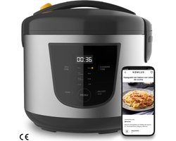 Multifunctionele Keukenrobot - Multicooker - 5 Liter Capaciteit, Programmeerbaar tot 24 Uur, Automatisch Koken, 8 Vooraf Ingestelde Menu's, Warmhoudfunctie tot 24 Uur, Inclusief Anti-Aanbakemmer