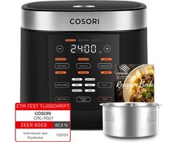 Multifunctionele Rijstkoker – Met Stomer – Slowcooker – 5 Liter – Crockpot – Inclusief Kookboek – Recepten – 17 Programma’s – LED Display – 970W