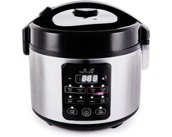 Multifunctionele Rijstkoker – Met Stomer – Slowcooker – Slimme Mechanische Multicooker – Duurzaam – 1L – Zilver