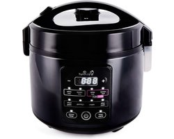 Multifunctionele Rijstkoker – Met Stomer – Slowcooker – Slimme Mechanische Multicooker – Duurzaam – 1L – Zwart