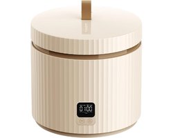 Rice Cooker Pro Rijstkoker - 1.5 Liter - Klein Mini Maar Multifunctioneel - Met Display Touch-Knop - Voor 1-3 Personen - Keramisch Gecoate Anti-Aanbak Binnenrijstpot