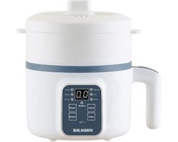 Rijstkoker Elektrisch – Slowcooker – Slimme Mechanische Multicooker – Duurzaam - Dubbele Laag – Antiaanbaklaag - Klein Formaat – 220V - Wit