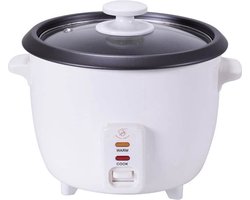 Rijstkoker Kitchen King RS-022 1,5L 300 W Wit en Zwart