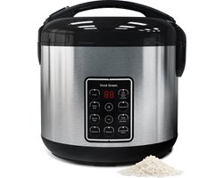 Rijstkoker met Stomer - 1.8L - 9 functies - Slowcooker - Warmhoudfunctie - 700W - 6 tot 8 Personen - RVS - Vivid Green