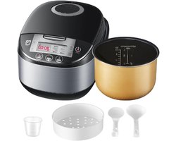 Rijstkoker Multikoker - Met 11 Programma's - 1.8 Liter Voor 10 Personen - Slowcooker Met Stoompan - Premium Binnenpan - Warmhoudfunctie - Timer - 6-Fasen Technologie