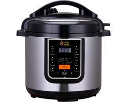 Royal Swiss ® - 3 in 1 Slowcooker - Multicooker - Snelkookpan - RVS - 6 Liter