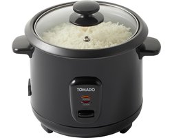 Tomado TRC1001B - Rijstkoker - 5 porties - Inhoud 1 liter - Warmhoudfunctie - Anti aanbaklaag - PFAS vrij - Zwart