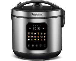 TurboTronic DMC21 Multicooker met 18 Kookprogramma's - RVS