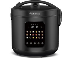 TurboTronic DMC21 Multicooker met 18 Kookprogramma's - Zwart