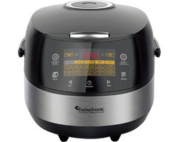 TurboTronic DMC22 CookMaster Digitale MultiCooker - rijstkoker - 5L – 20-in-1 Multifunctionele Snelkoker met LED Display, 860W, Keramische Antiaanbaklaag