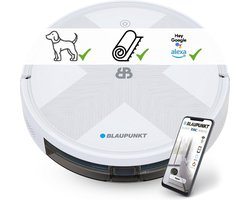 Blaupunkt Bluebot XVAC – Robotstofzuiger met Laadstation - Optie tot Dweilfunctie via los te verkrijgen dweilreservoir – Slimme Navigatie - 2uur lang stofzuigen