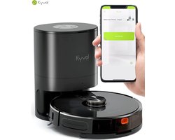 Cybovac S31 Robot stofzuiger met laadstation en dweilfunctie - Zwart | Elektrisch | Automatisch | met app | Leegt zichzelf | Smart