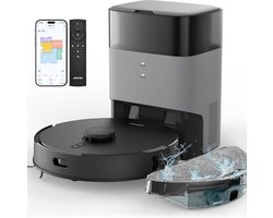 DailySupplies® Robotstofzuiger met Dweilfunctie - Tapijtreiniger Machine - Huisdieren - Met App - Zwart