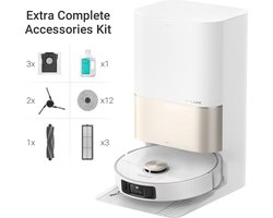 Dreame X40 Ultra Complete - Robotstofzuiger met dweilfunctie - Geschikt voor huisdierharen - Complete accessoires kit