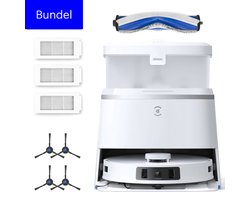 Ecovacs Deebot T30 PRO OMNI - Accessoire Kit Bundel - Robotstofzuiger - Roterende dweilfunctie - Heet water - 11,000 Pa