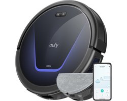 eufy G50 Hybrid - robotstofzuiger en dweil met 4.000 Pa sterke zuigkracht - Dynamische navigatie - Pro-ontwarrende Kwam, Rolborstel, Dweilpad voor lichte oppervlakte reiniging, ideaal voor huisdierhaar, harde vloeren, tapijt