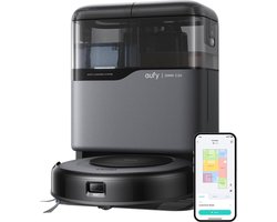 eufy Omni C20 Robotstofzuiger met All-in-One station, 7.000 Pa sterk zuigvermogen, 8,5 cm ultraplat design - Zwart