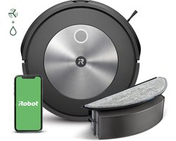 iRobot Roomba Combo j5 Robotstofzuiger met Dweilfunctie - Objectdetectie en vermijding - Ideaal voor Huisdieren - j5178