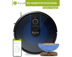 Kyvol E31 Robotstofzuiger en Dweil Combinatie - Nederlandse App - Cybovac - Automatisch Opladen/ SMART/ Dweilen & Stofzuigen/ Met App & Afstandsbediening - Stofzuiger/ Robotstofzuigers