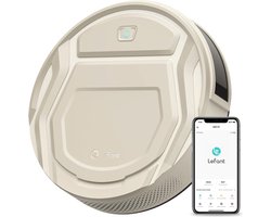 Lefant® Robotstofzuiger M210 - Met Laadstation - Voice Control - Geavanceerde 6D Botsingssensor - Geschikt Voor Tapijt - Bediening Via App - ‎4 Reinigingsmodus - Beige