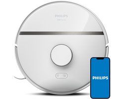 Philips HomeRun Aqua 3000 Series XU3000/02 - Robotstofzuiger met Dweilfunctie - Wit / Metallic - App Connected