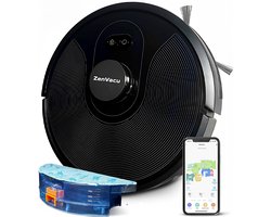 ZenVacu® G8 - Robotstofzuiger - Robotstofzuiger met Laadstation - Robotstofzuiger met Dweilfunctie - Robotstofzuigers - Robotstofzuiger Huisdieren - Robotstofzuiger met App