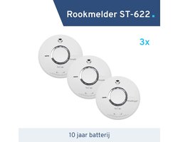 3 pack - Rookmelder FireAngel ST-622 - 10 jaar batterij