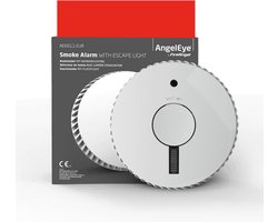 AngelEye - AE6611-EUR - Rookalarm Met Noodverlichting - 10 jaar levensduur, 3 jaar Levensduur Batterij