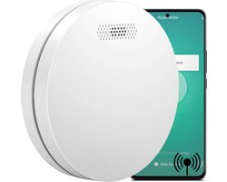 Aroha Smart Connect & Link Rookmelder - 10 jaar batterij - Slimme & koppelbare rookmelder met WiFi - Smart brandmelder met app Tuya & Smartlife - Draadloos koppelbaar