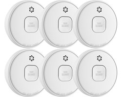 ELRO FS2010 Rookmelder met 10 jaar batterij – Voldoet aan EN14604:2005/AC:2008 - 6 stuks