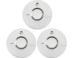 FireAngel ST-622 Rookmelder - 3 pack - 10 jaar accu - Pauzeknop - Testknop