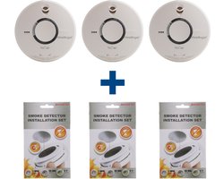 FireAngel ST-622 Rookmelderset - Inclusief magnetische montagesets - Voordelig 3 pack