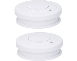 Grundig set van 2x stuks optische rookmelders plafond wit 10 x 3 cm