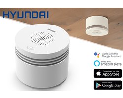 Hyundai Smart Wifi Rookmelder – Bedienbaar Via je Telefoon – Alarm van 85 Decibel